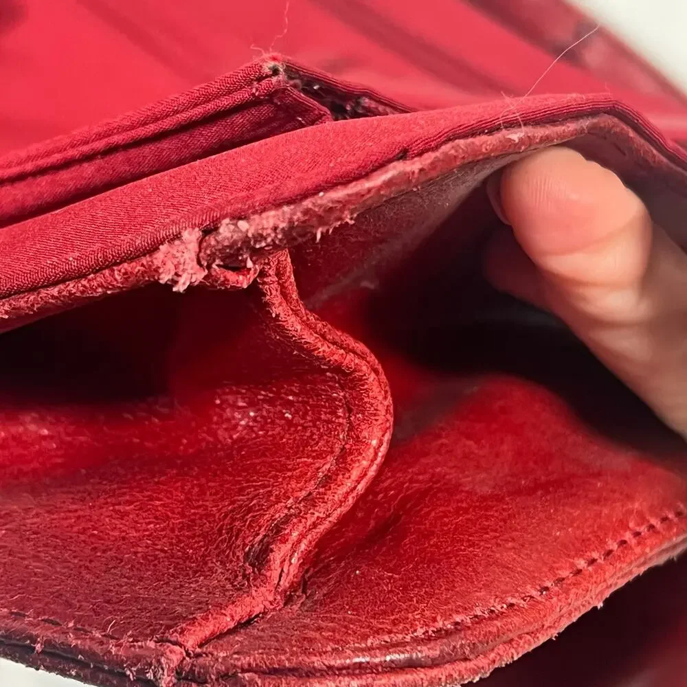 Pelle Studio Wilsons Leather Dark Red Leather Crossbody Travel Office IPad Bag